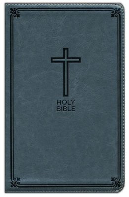 NKJV, Deluxe Gift Bible, Leathersoft, Gray, Red Letter, Comfort Print: Holy Bible, New King James Version