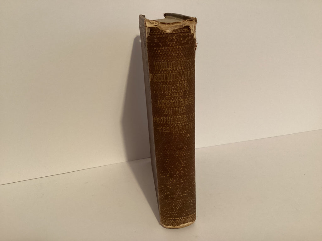 Lectures on the Prophecies of Zechariah (John Gowan Collection)