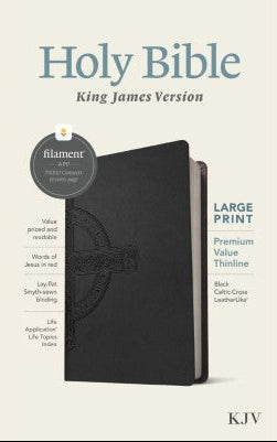 KJV Large Print Premium Value Thinline Bible, Filament Enabl