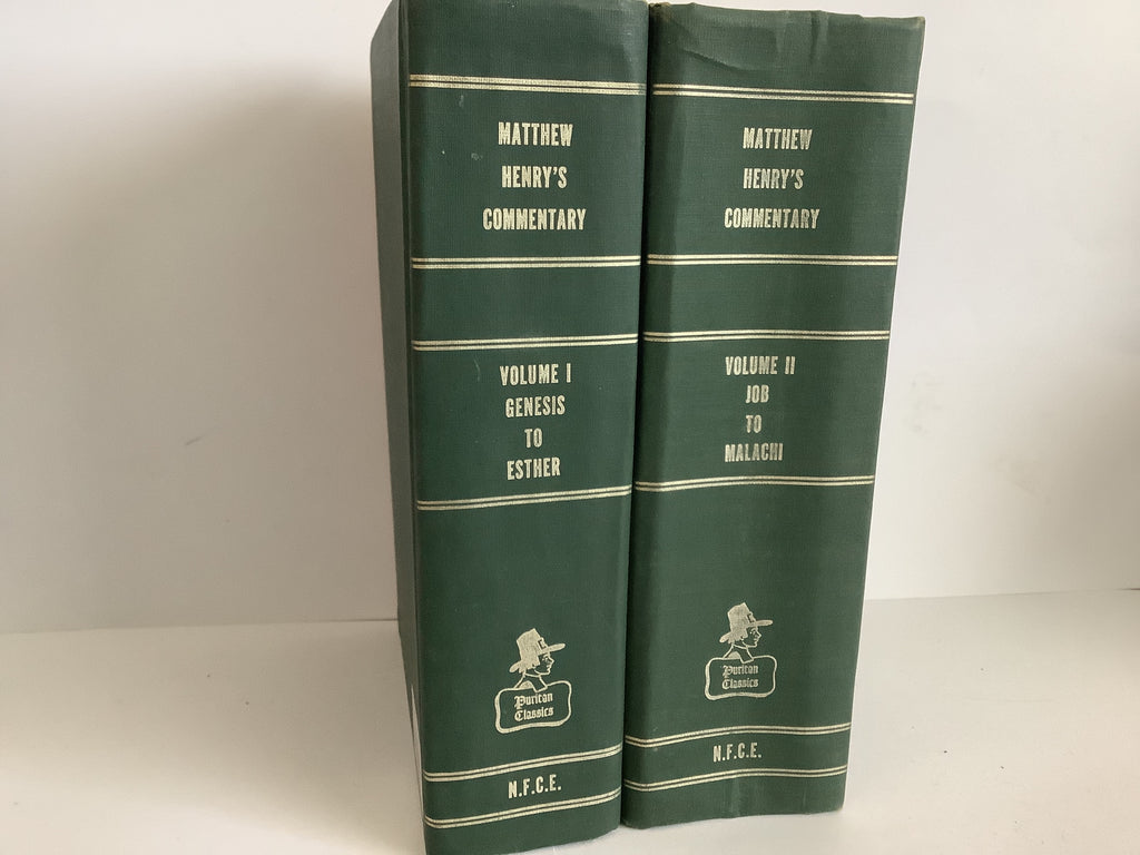 Matthew Henry’s Commentary: Genesis to Malachi (Volumes 1&2)John Gowan Collection)