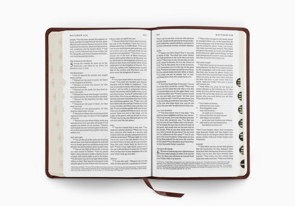 ESV Thinline Bible Indexed (TruTone, Espresso)
