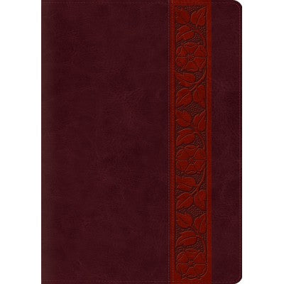 ESV Study Bible, Large Print (TruTone, Mahogany, Trellis Design)