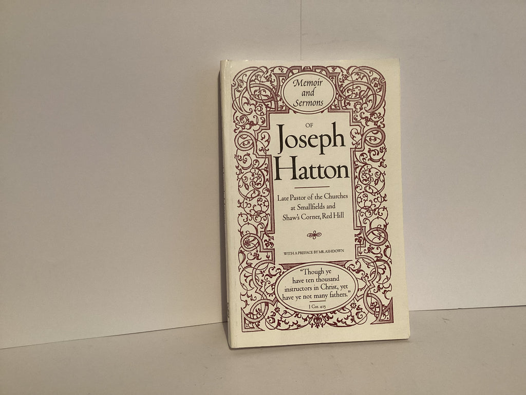 Memoir and Sermons of Joseph Hatton (John Gowan Collection)