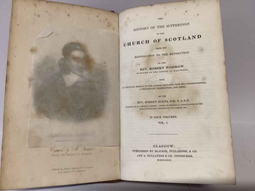 Wodrow’s Church History 4 Volumes (The John Gowan Collection)