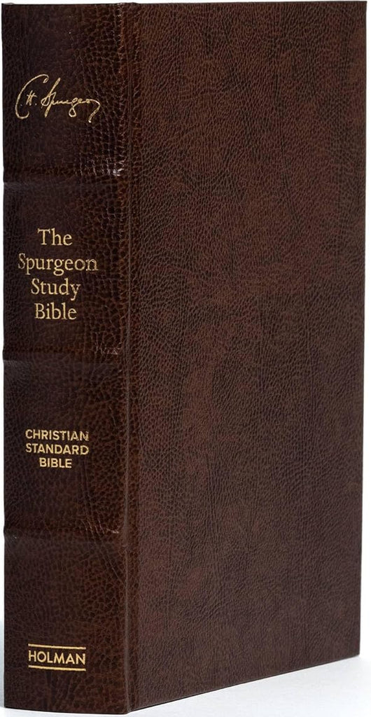 CSB The Spurgeon Study Bible - Brown, Bonded Lather Over Board