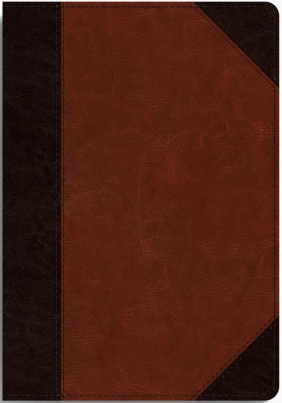 ESV Super Giant Print Bible - TruTone, Brown/Cordovan, Portfolio Design