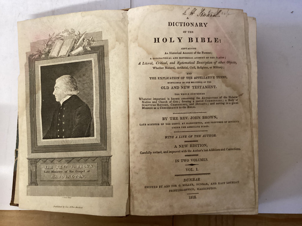 Brown’s Dictionary of the Holy Bible 2 Volumes (The John Gowan Collection)