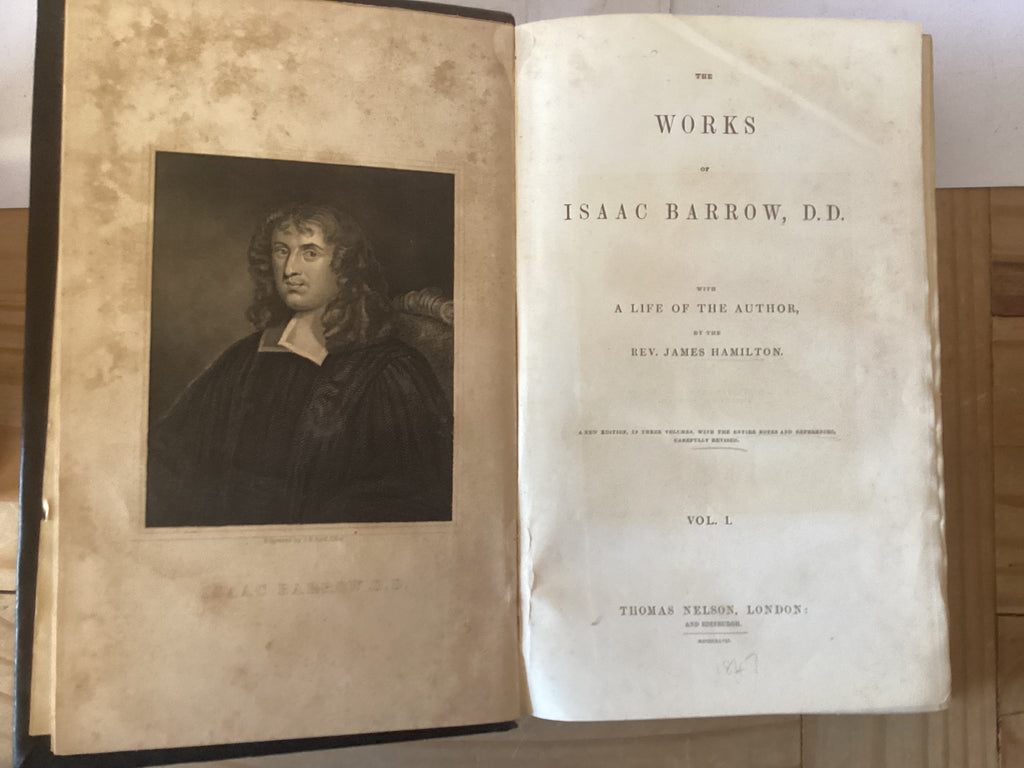 The Works of Isaac Barrow 3 Volumes (The John Gowan Collection)