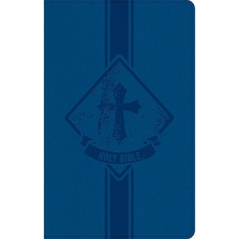 KJV Kids Bible, Lion LeatherTouch, Easy to Use, Red Letter, Ribbon Marker, Study Helps for Children, Smythe-Sewn, Large Print Font Size