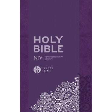 NIV LARGER PRINT PERSONAL PURPLE SOFT-TONE BIBLE