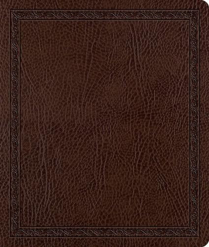 ESV Journaling Bible Bonded Leather, Mocha, Threshold Design