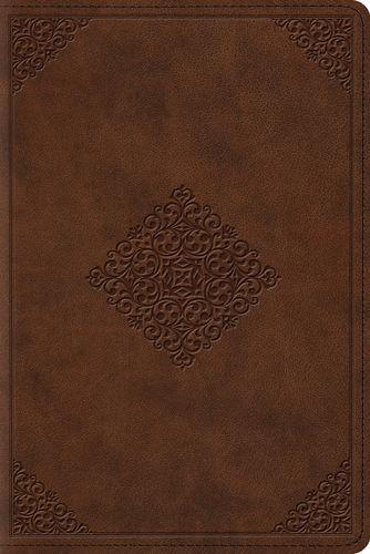 ESV Study Bible Personal Size TruTone, Saddle, Ornament
