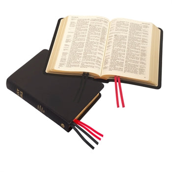 KJV Compact Westminster Reference Bible - Calfskin, Black