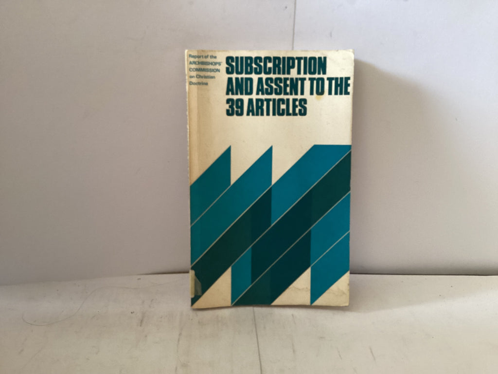 Subscription to the 39 Articles (The John Gowan Collection)