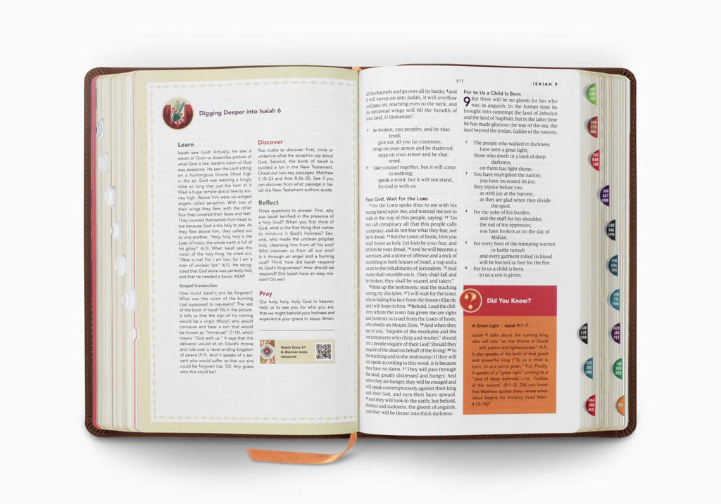 The Biggest Story Holy Bible For Kids (TruTone, Brown, Living Hope Design, Indexed)