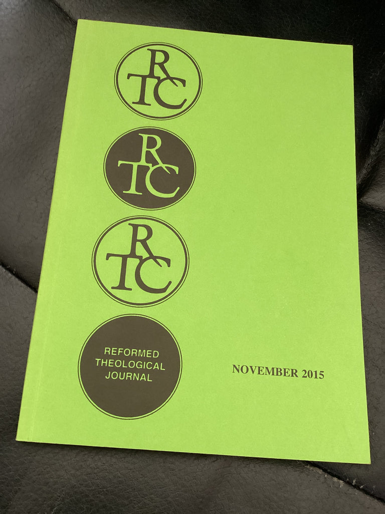 Reformed Theological Journal November 2015 (Used Copy)