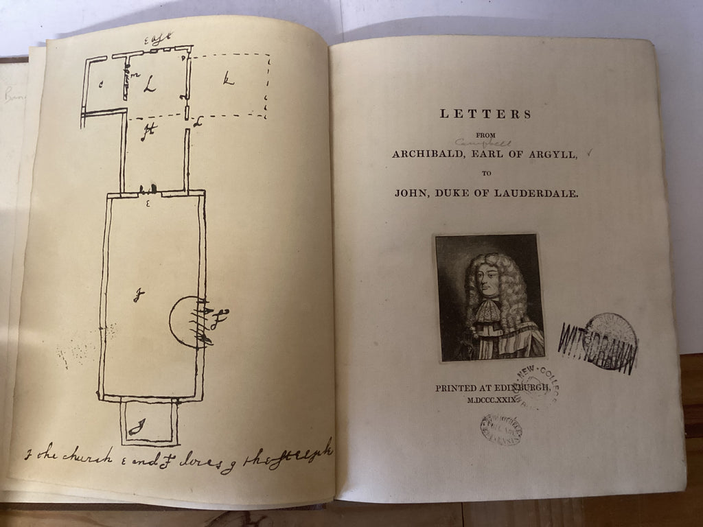 Letters from Archibald Earl of Argyle to John Duke of Lauderdale (The John Gowan Collection)
