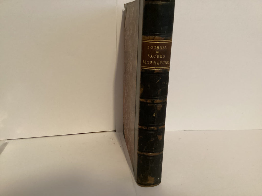 Journal of Sacred Literature: Biblical Record (Volume 4) (John Gowan Collection)