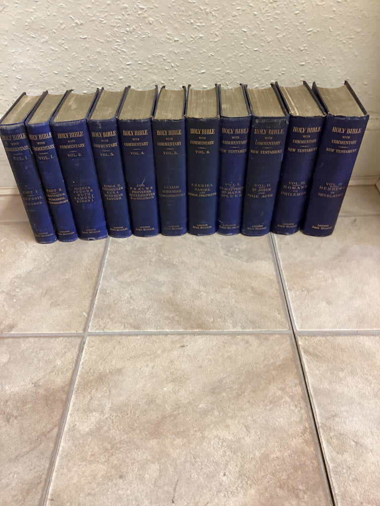 The Holy Bible; Authorized Version: With Commentary; Eleven Volumes (Used Copies)
