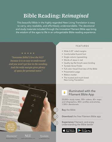 NLT Wide Margin Bible, DaySpring Signature Collection, Filament Enabled (Autumn Leaves, LeatherLike)