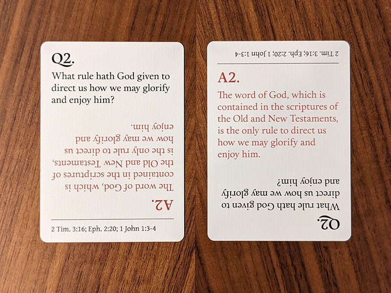 The Westminster Shorter Catechism Flashcards