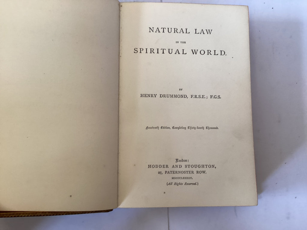 Natural Law in the Spiritual World (The John Gowan Collection)