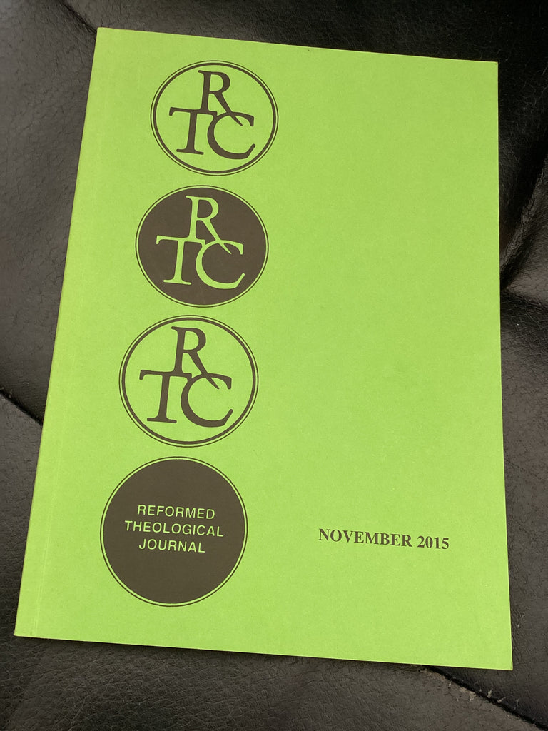 Reformed Theological Journal - November 2015 (Used Copy)
