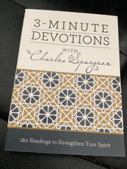 3 Minute Devotions with Charles Spurgeon - 180 Readings to Strengthen Your Spirit (Used Copy)