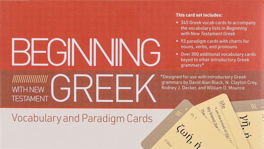 Beginning with New Testament Greek - Vocabulary and Paradigm Cards