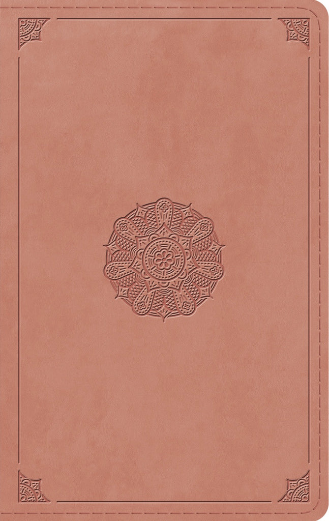 ESV Thinline Bible - TruTone, Blush Rose, Emblem Design