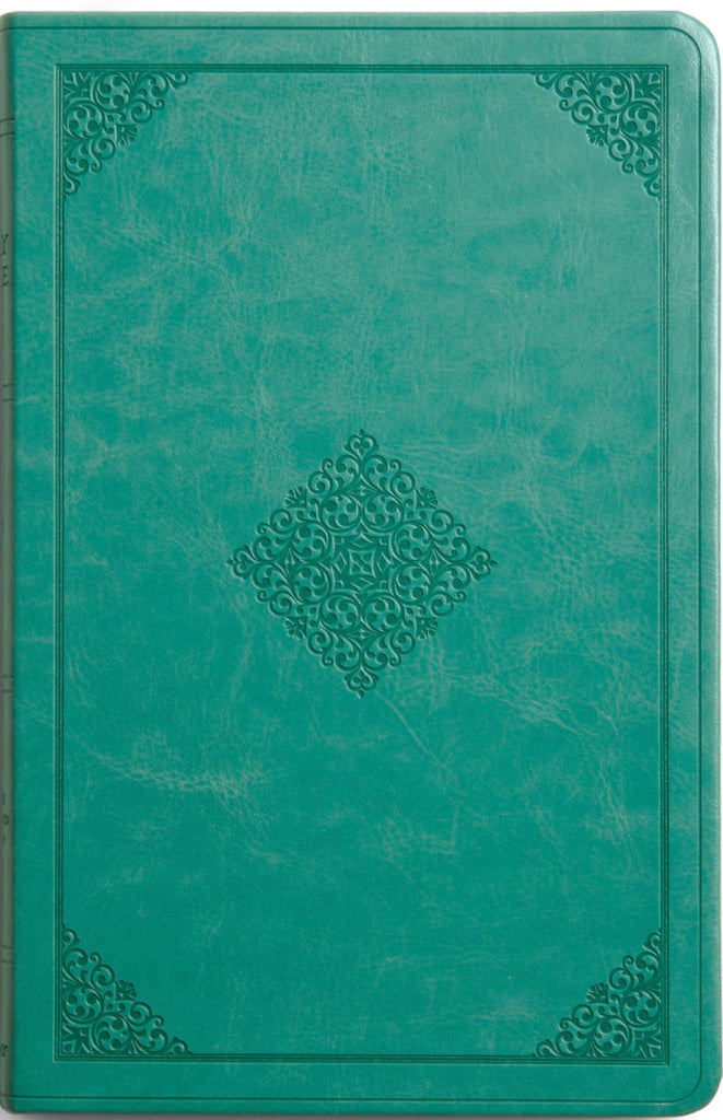ESV Value Thinline Bible - TruTone, Teal, Ornament Design