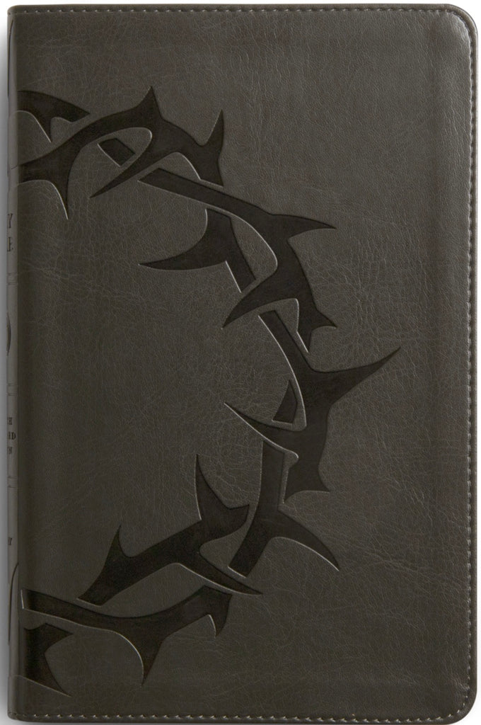 ESV Thinline Bible - TruTone, Charcoal, Crown Design