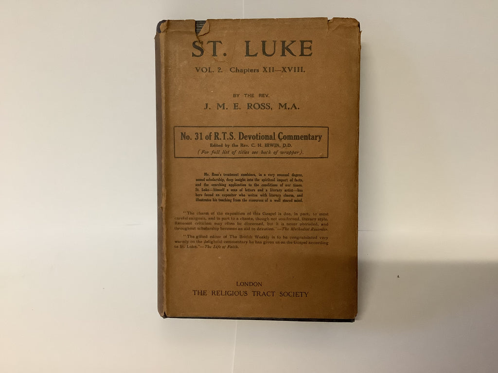 A Devotional Commentary: Gospel According to ST LUKE (John Gowan Collection)