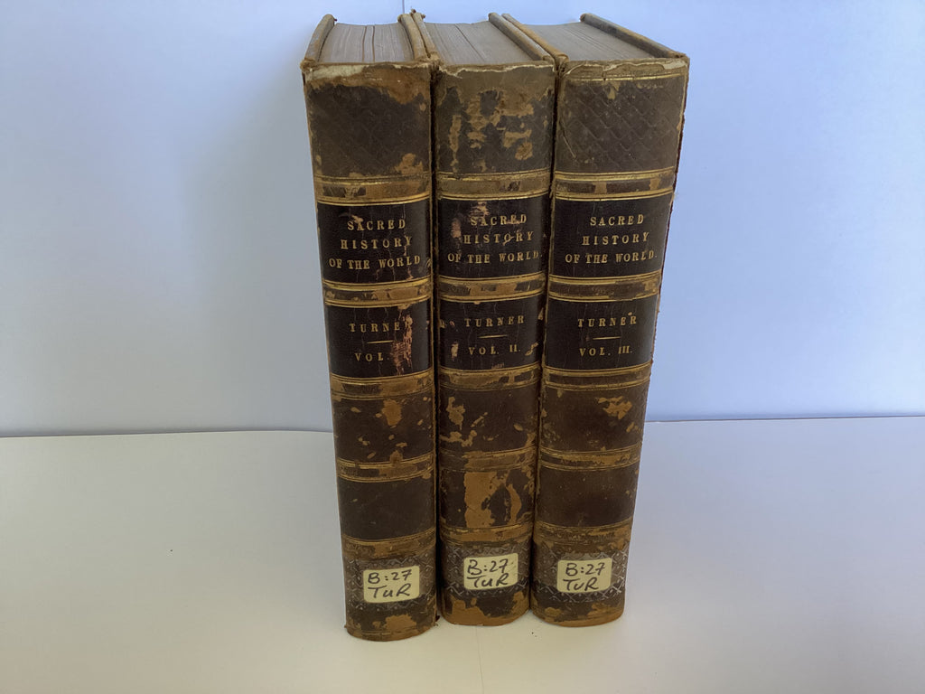 The Sacred History of the World, Attempted to be Philosophically Considered in a Series of Letters to a Son (3 Volumes) (John Gowan Collection)