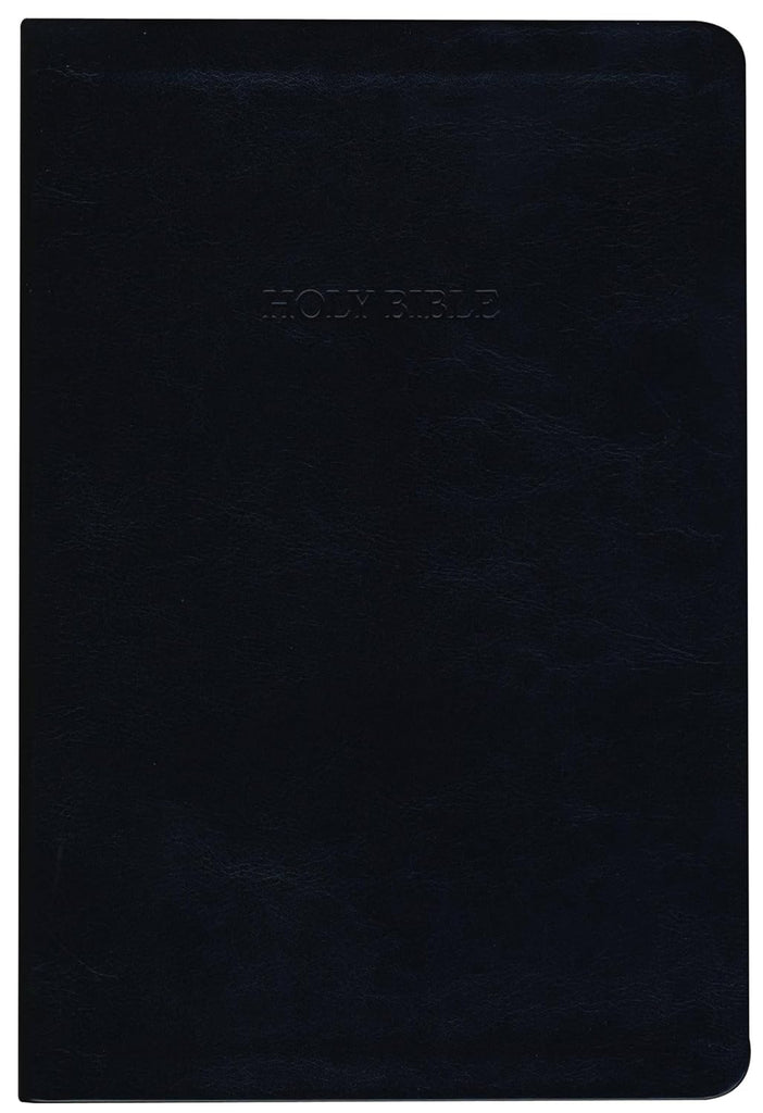 KJV Large Print Thinline Reference Bible, Flexisoft (Imitation Leather, Black, Red Letter)