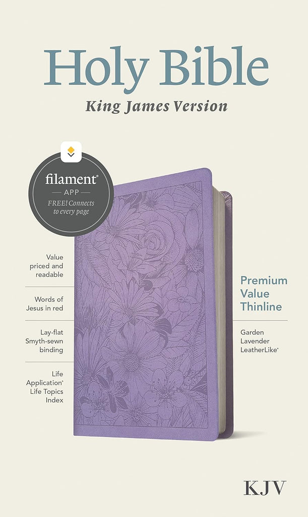 KJV Thinline with Filament. (Garden Lavender, Leatherlike)