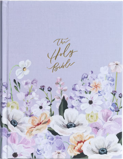 KJV Hosanna Revival Note taking Bible, Large Print Edition - Lavender and Peach, Cloth Over Board (Copy)