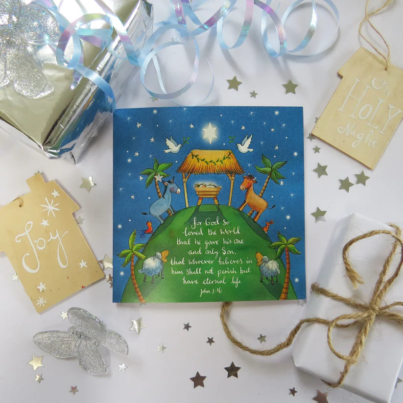 O Come Let Us Adore Him Pack of 5 Christmas Cards