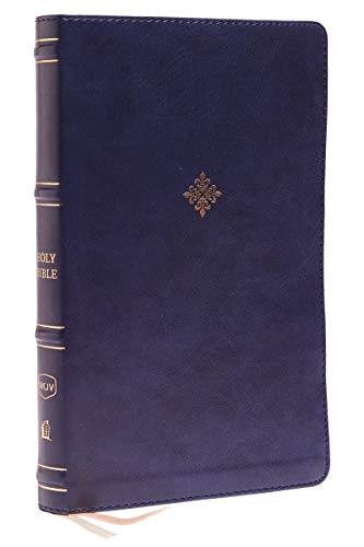 NKJV, Thinline Bible, Leathersoft, Navy, Red Letter, Comfort Print: Holy Bible, New King James Version