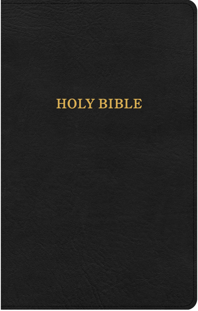 KJV Thinline Reference Bible - Black, Leathersoft
