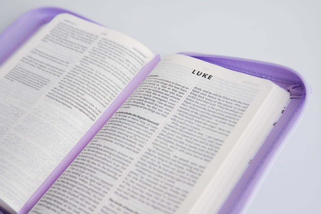 NIV Pocket Soft-Tone Bible with Zip - Lilac