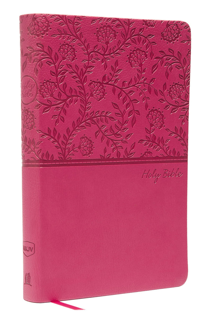 NKJV Value Thinline Bible - Pink, Leathersoft