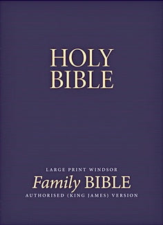 KJV - Large Print Family Bible: Windsor, Calfskin