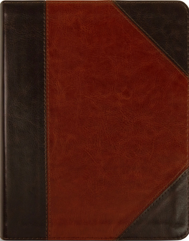 ESV Single Column Journalling Bible - TruTone, Brown/Cordovan, Portfolio Design