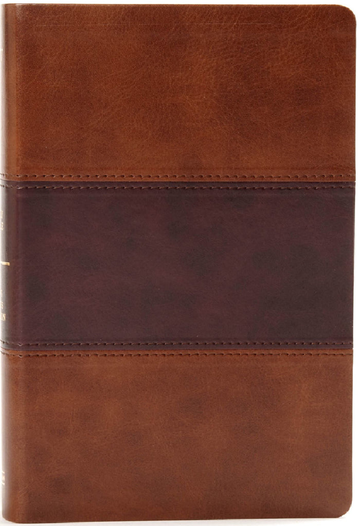 KJV Large Print Personal Size Reference Bible - Saddle Brown,Leathertouch (indexed)
