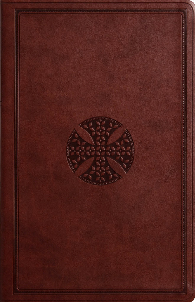 ESV Value Thinline Bible - TruTone, Brown, Mosaic Design