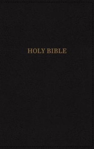 KJV Compact Large Print Deluxe Reference Bible - Black, Leathersoft