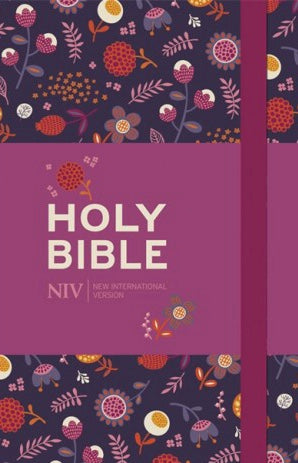 NIV Pocket Floral Notebook Bible
