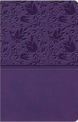 KJV Large Print Personal Size Reference Bible (indexed) - Purple, Leathertouch