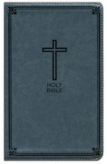 NKJV, Deluxe Gift Bible, Leathersoft, Gray, Red Letter, Comfort Print: Holy Bible, New King James Version